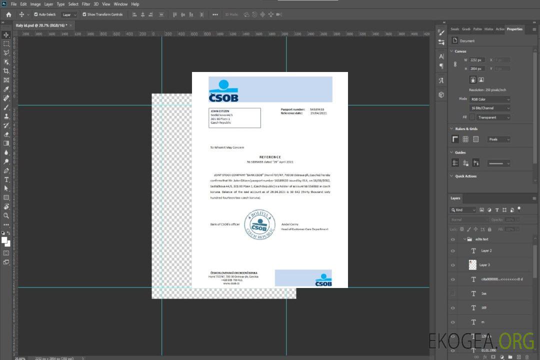 République tchèque , CSOB , reference template